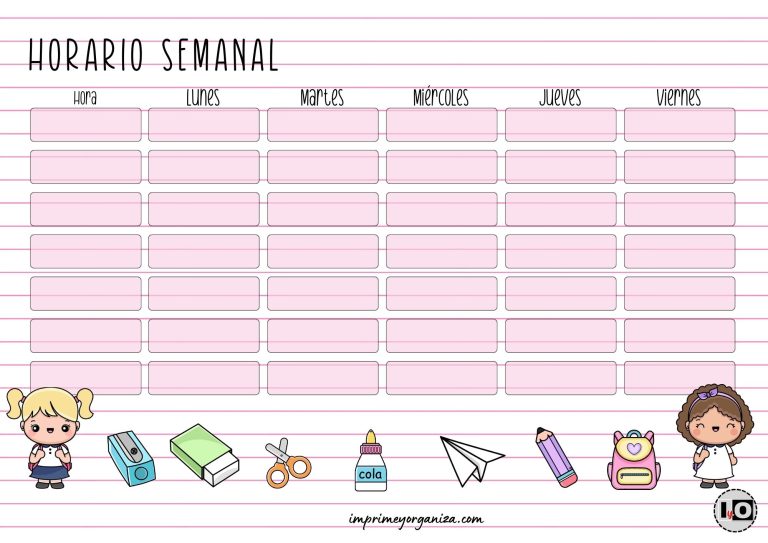 Horarios De Clases De Personajes Animados En PDF GRATIS horarios-de-clases-de-personajes-animados-en-pdf-gratis