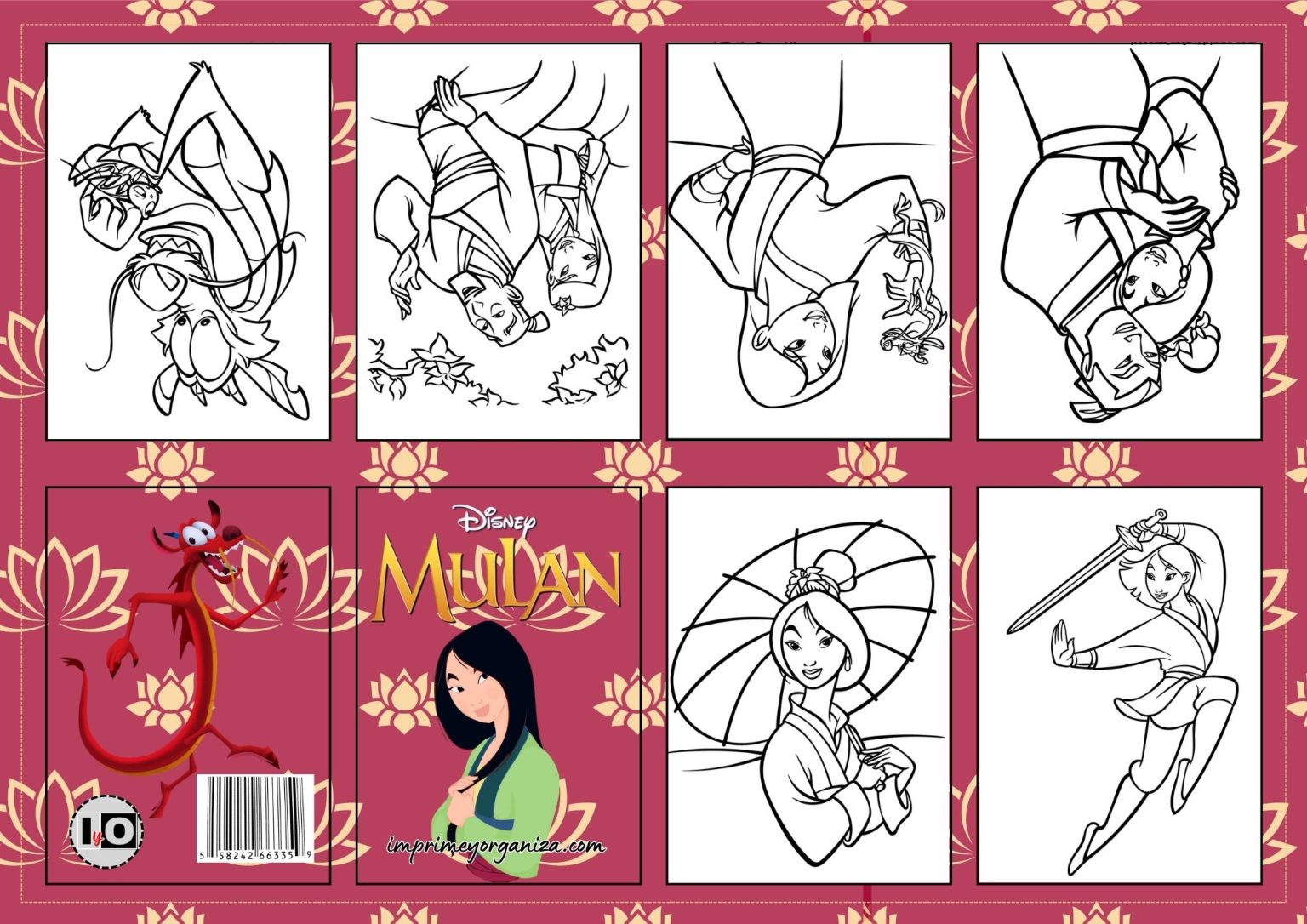 Minilibros de Colorear para Niñas en PDF [GRATIS]