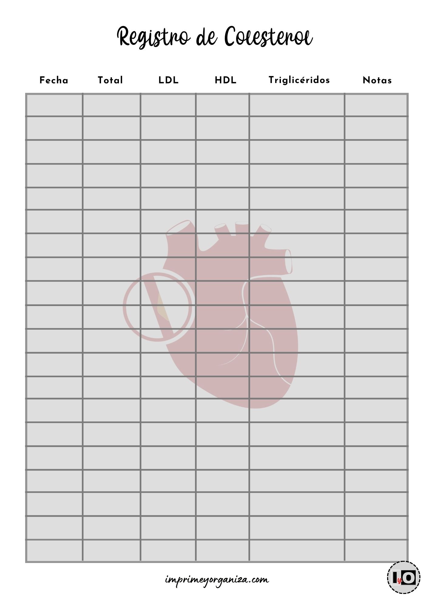 Registro de Colesterol