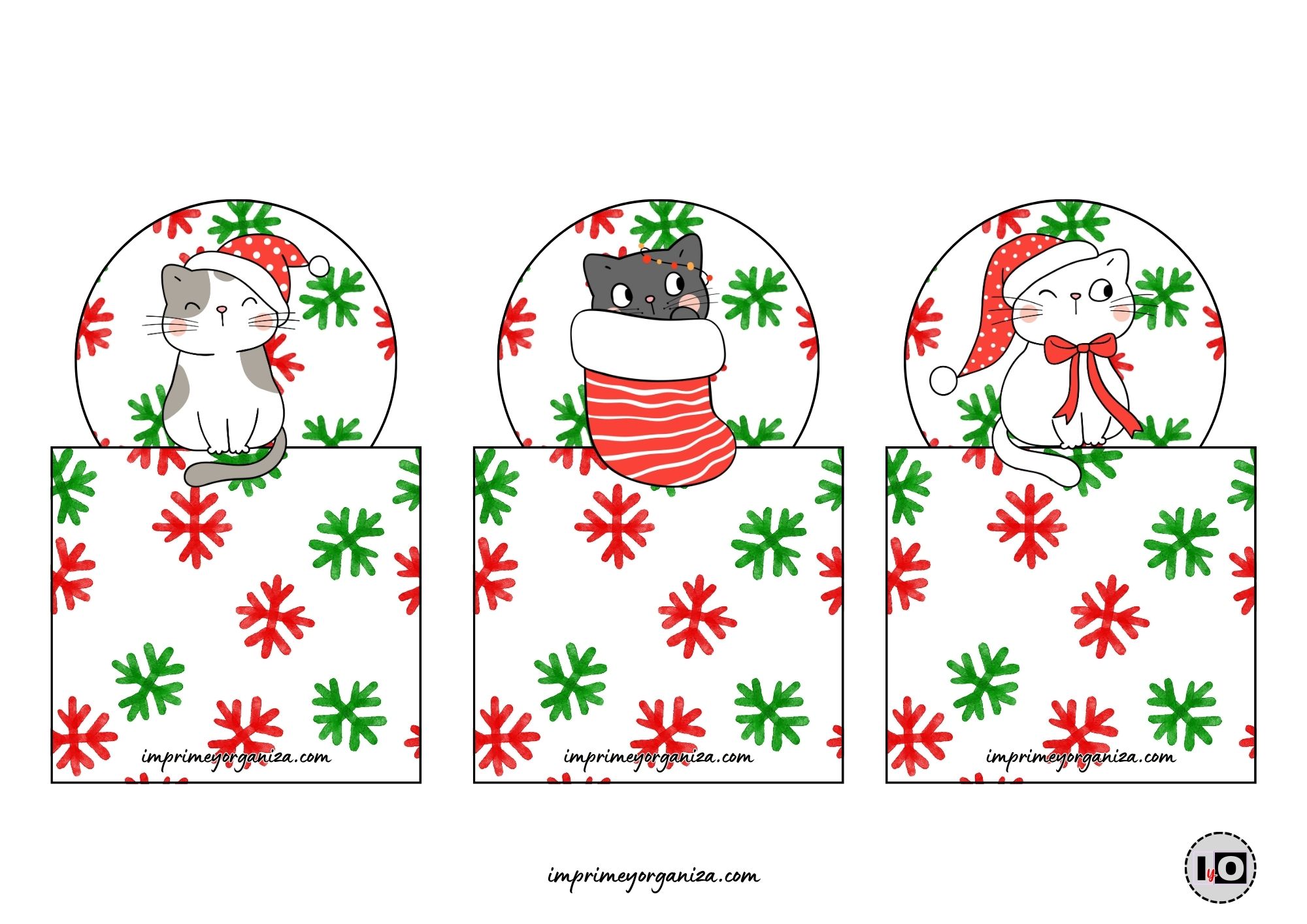 Base Minicalendarios Gatitos Navideños