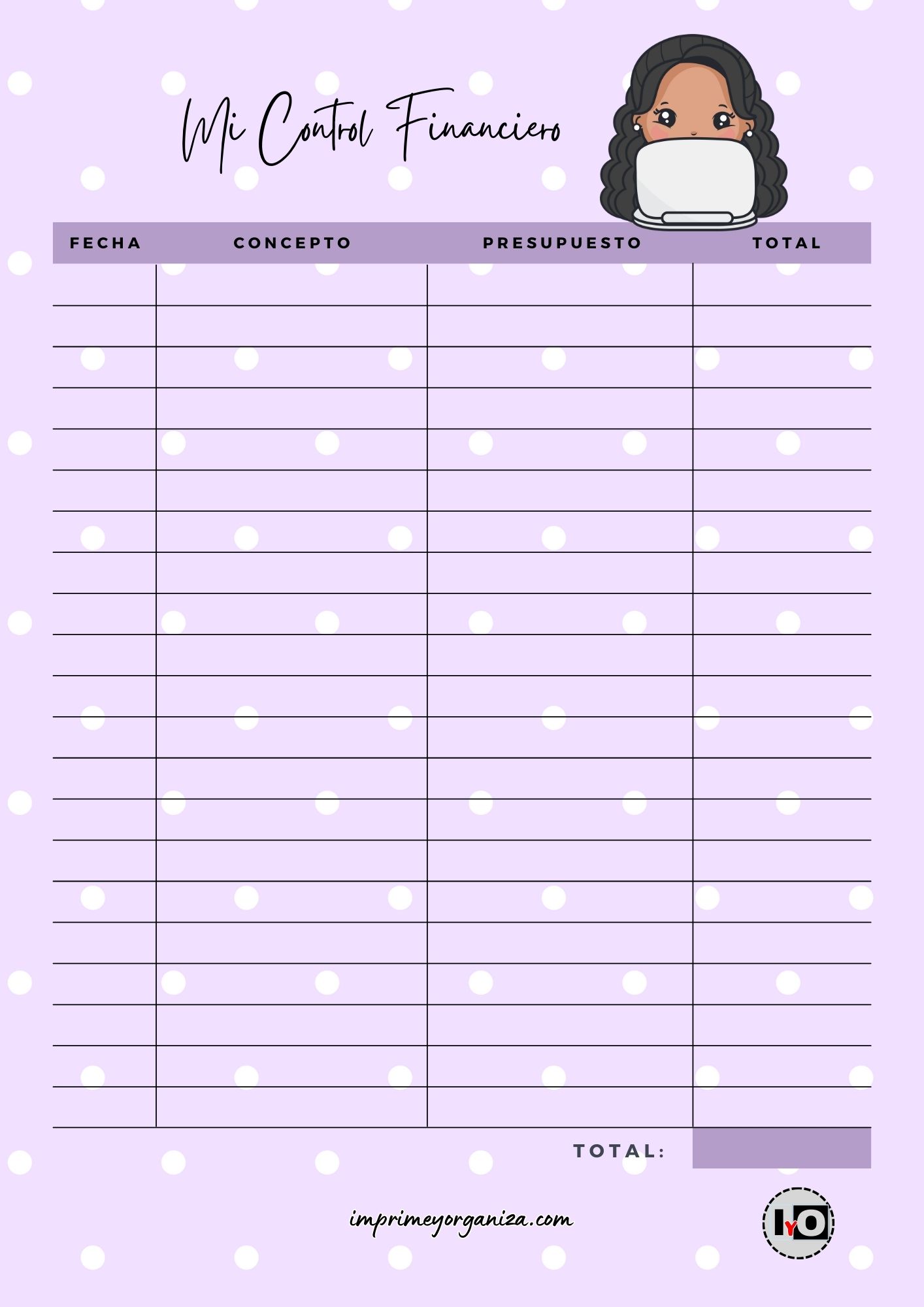 Mi Control Financiero Lila