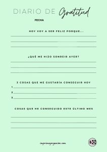 Diario de Gratitud Verde