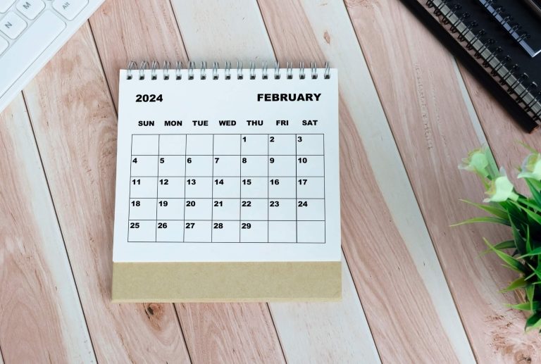 Calendarios meses de febrero