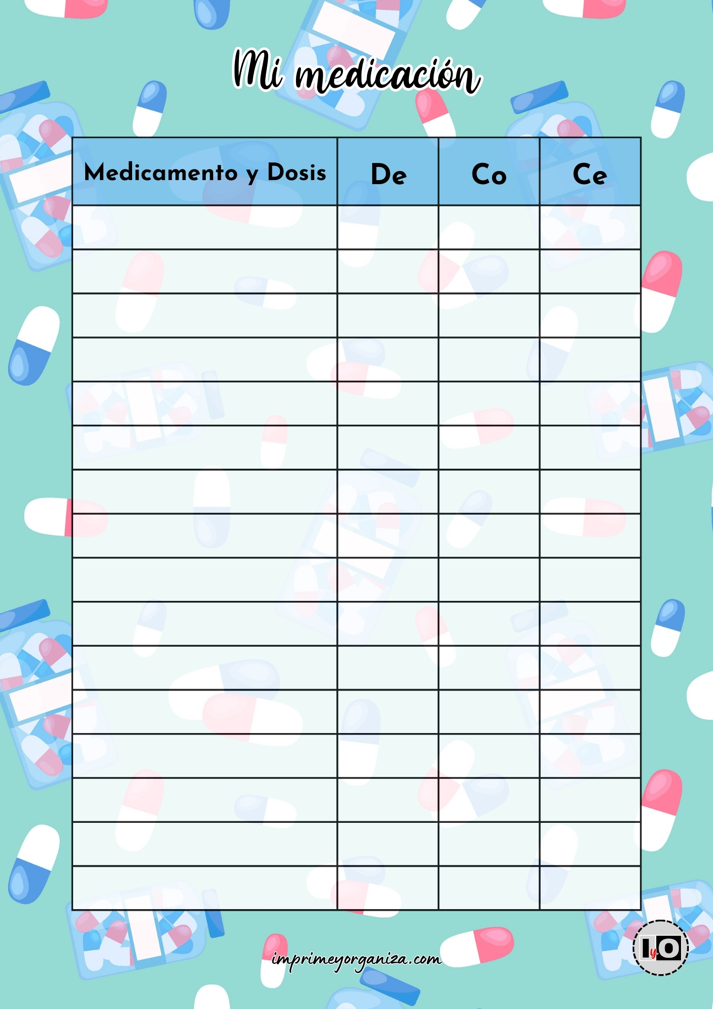 Tabla Mi Medicación