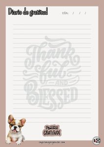 Diario de Gratitud Cachorro