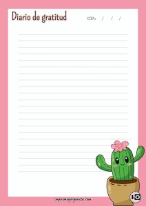 Diario de Gratitud Cactus