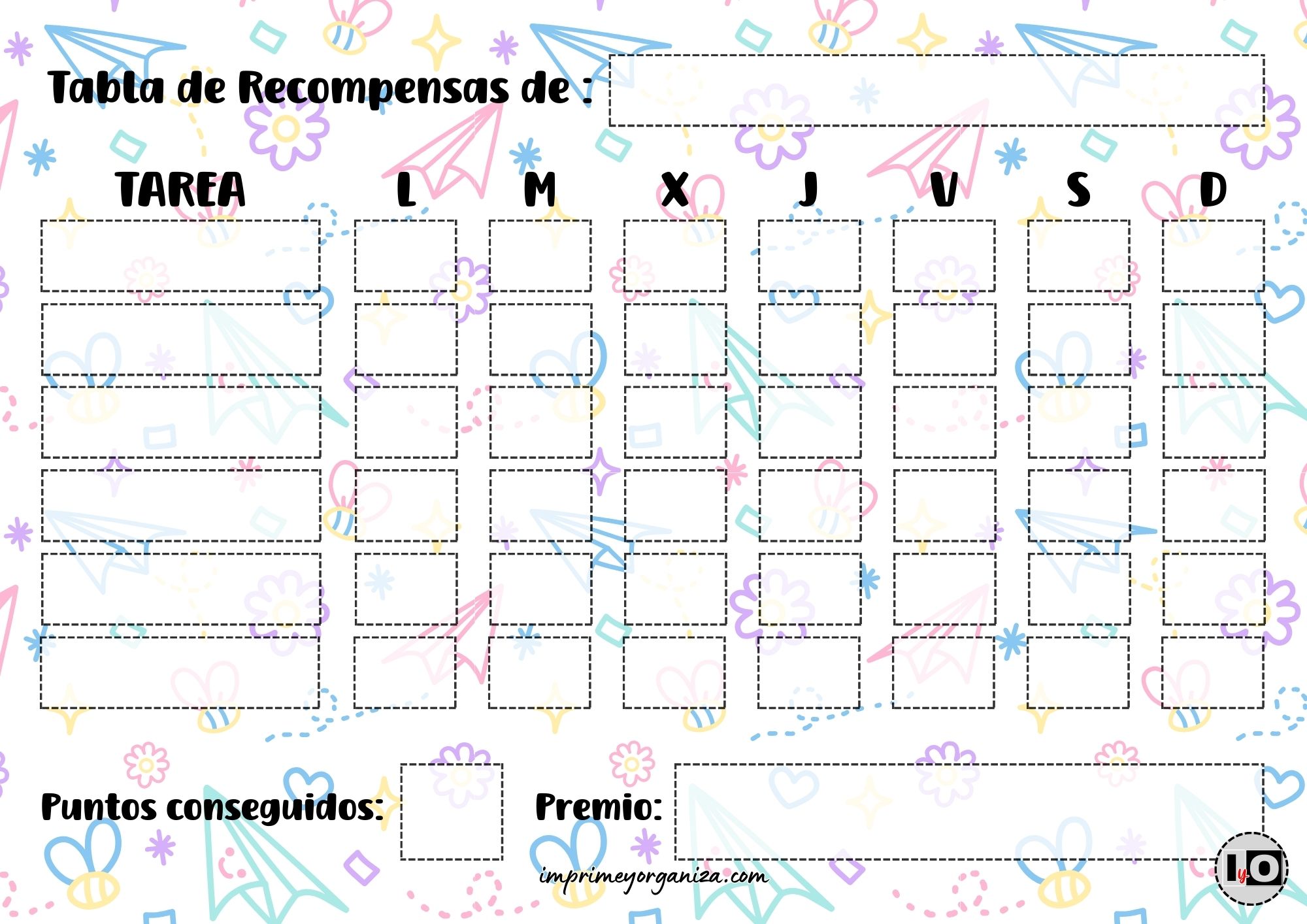 Tabla de Recompensas