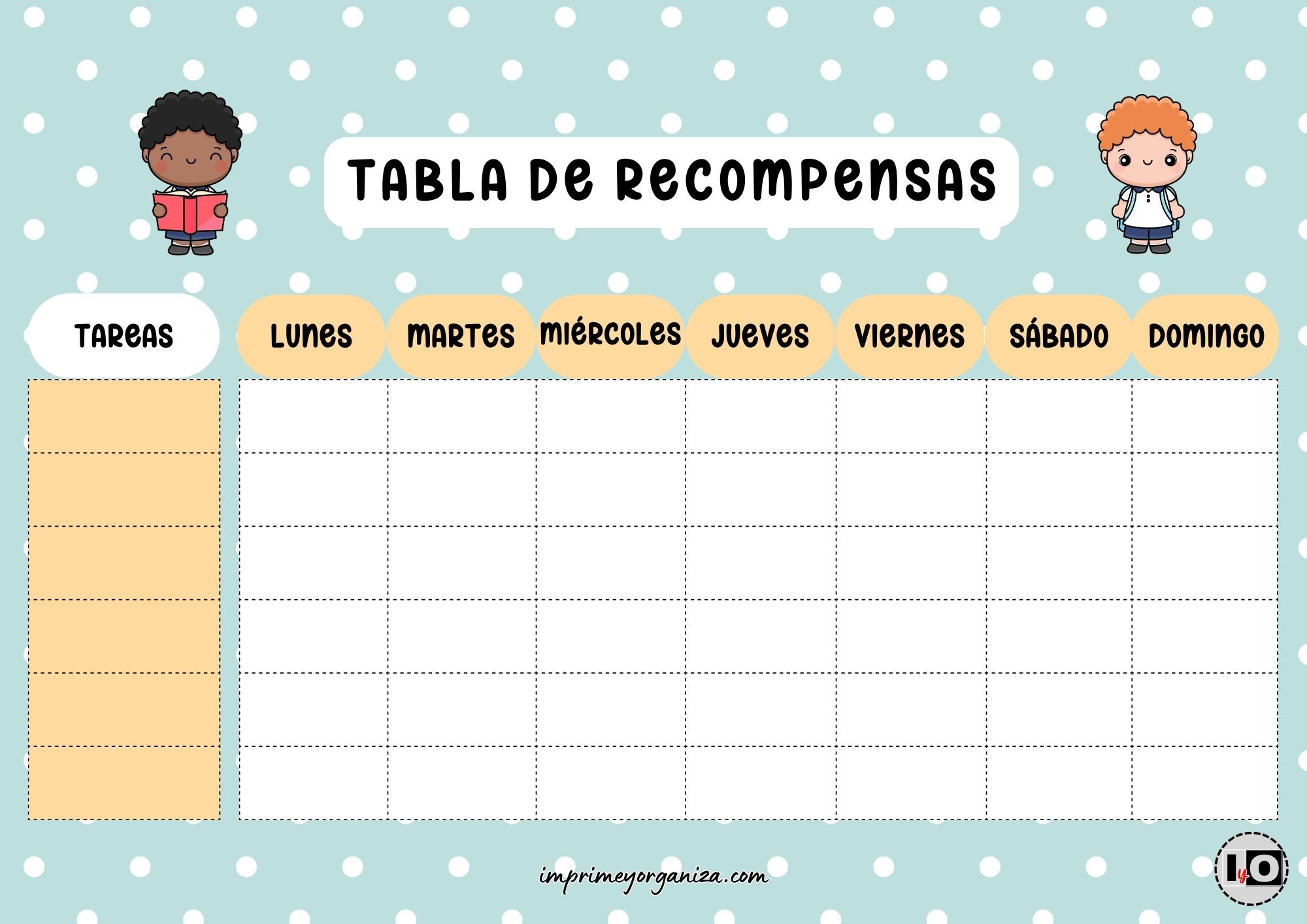 Tabla de recompensas lunares verde