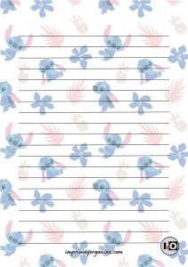 Hoja A5 Stitch rayada