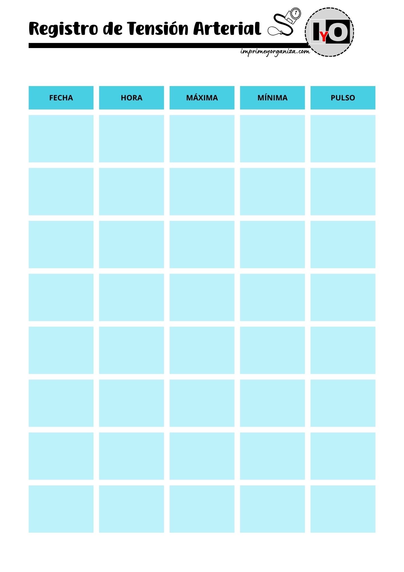 Registro Tensión Azul