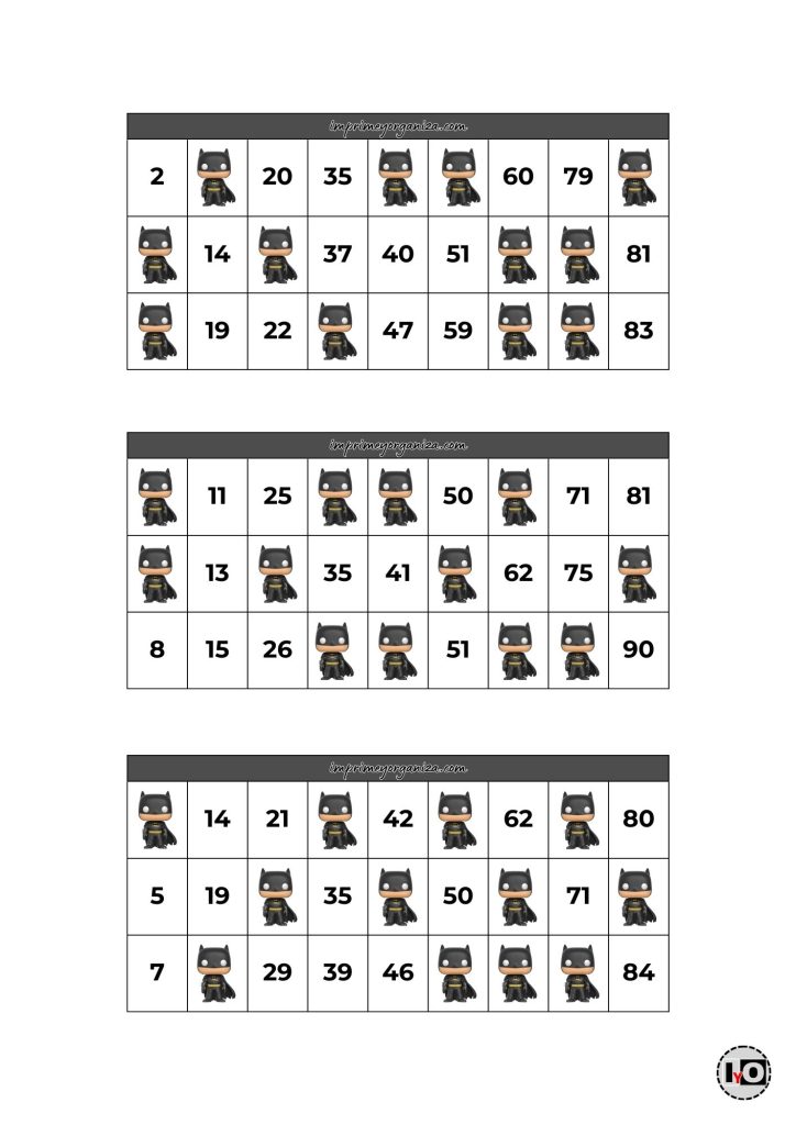 Cartones de Bingo para imprimir [GRATIS]