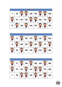 Cartones de Bingo Superman