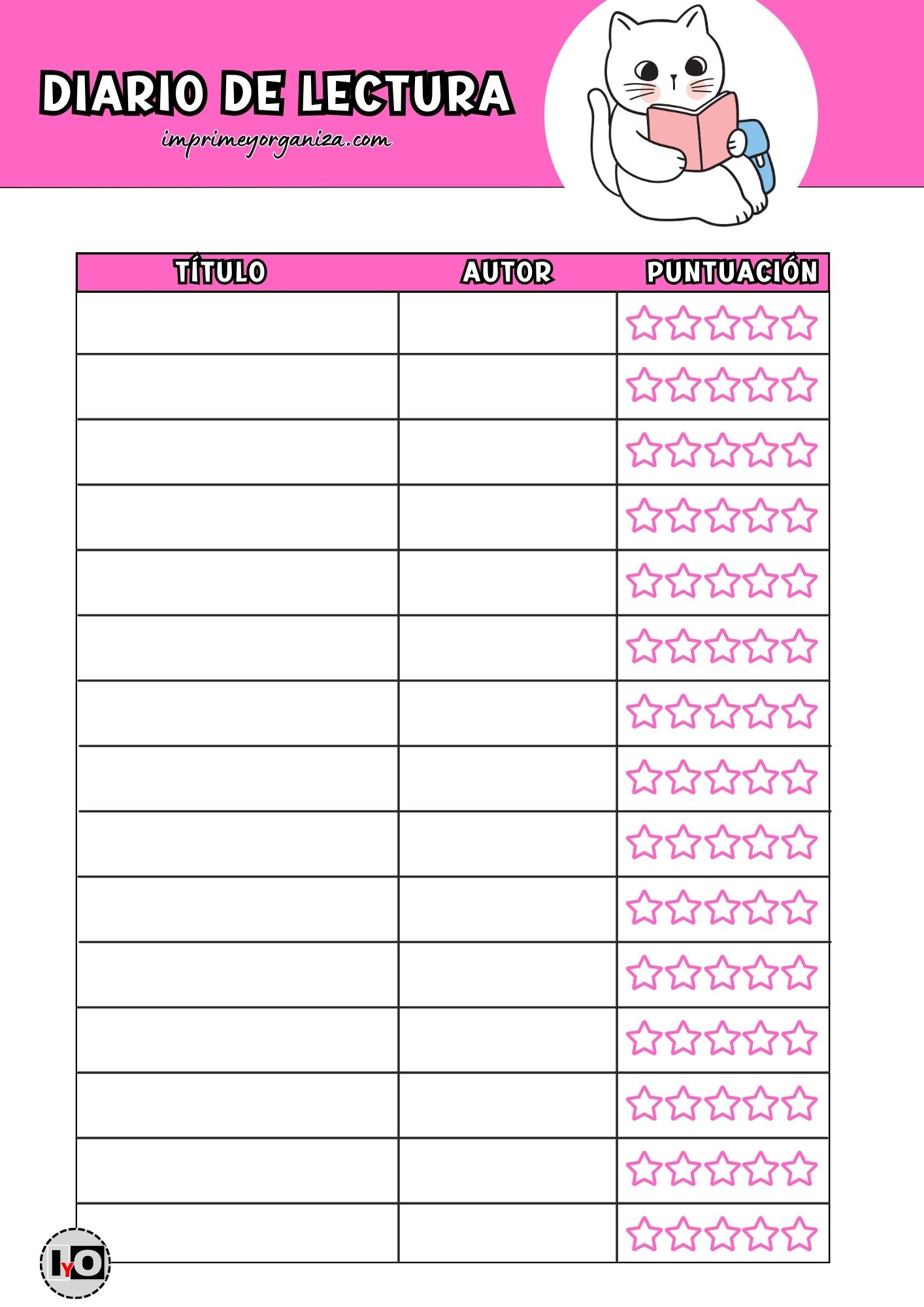 Diario de Lectura Rosa