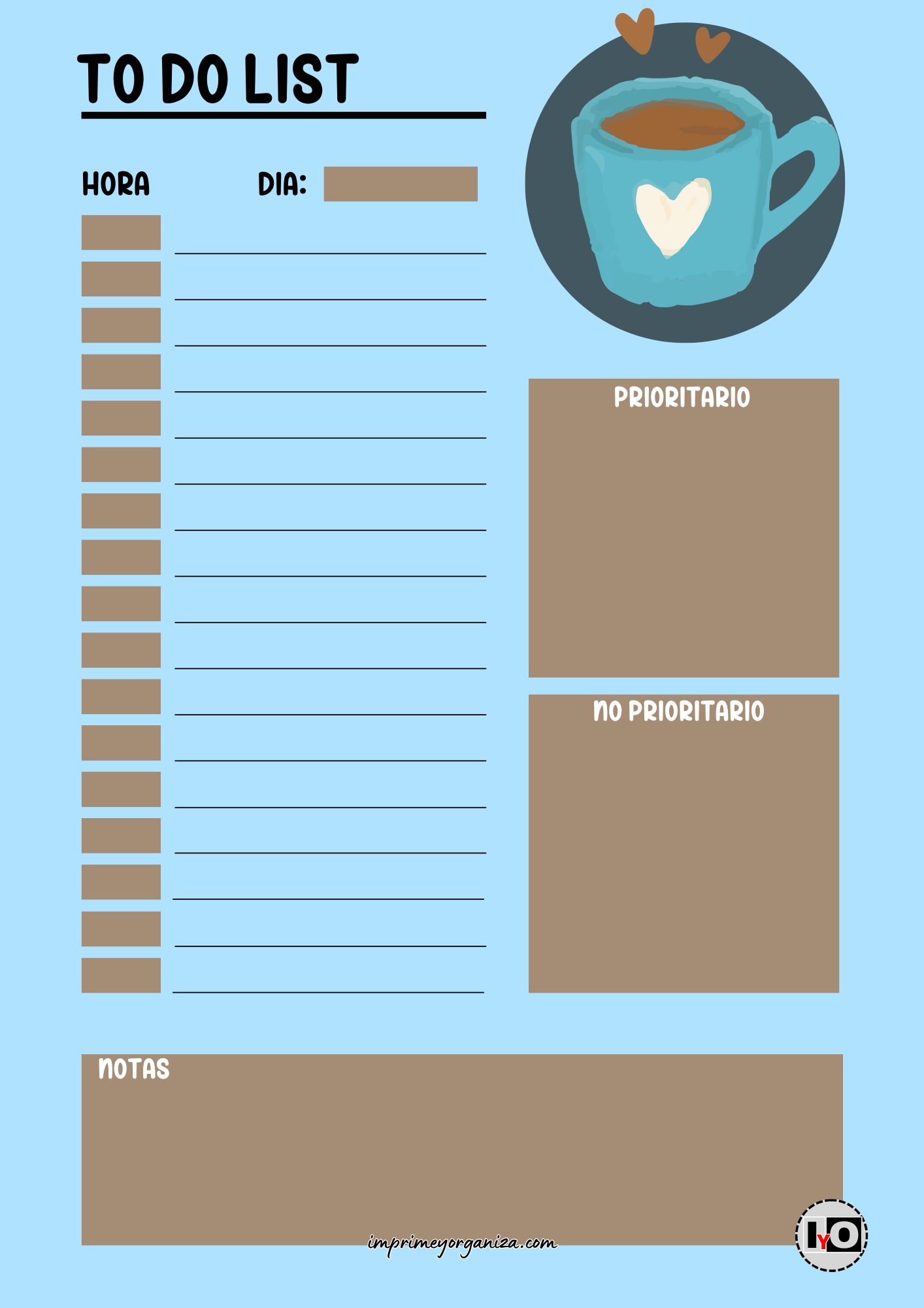 To Do List Coffee Azul