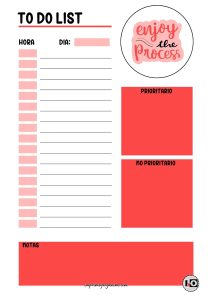 To Do List Enjoy The Process
