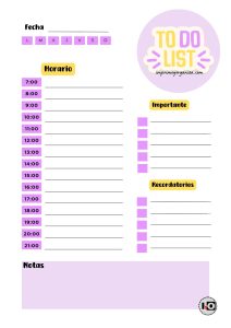 To Do List Morado-Amarillo