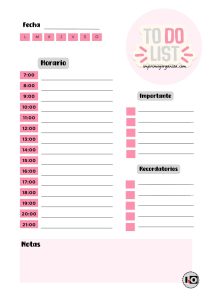 To Do List Rosa-Gris