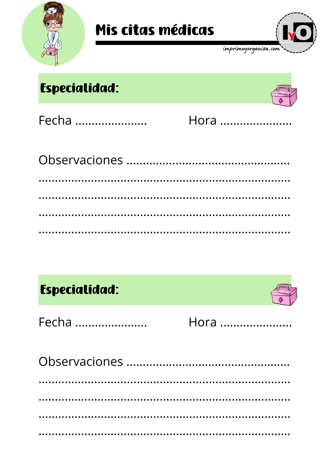 Citas Médicas Verdes