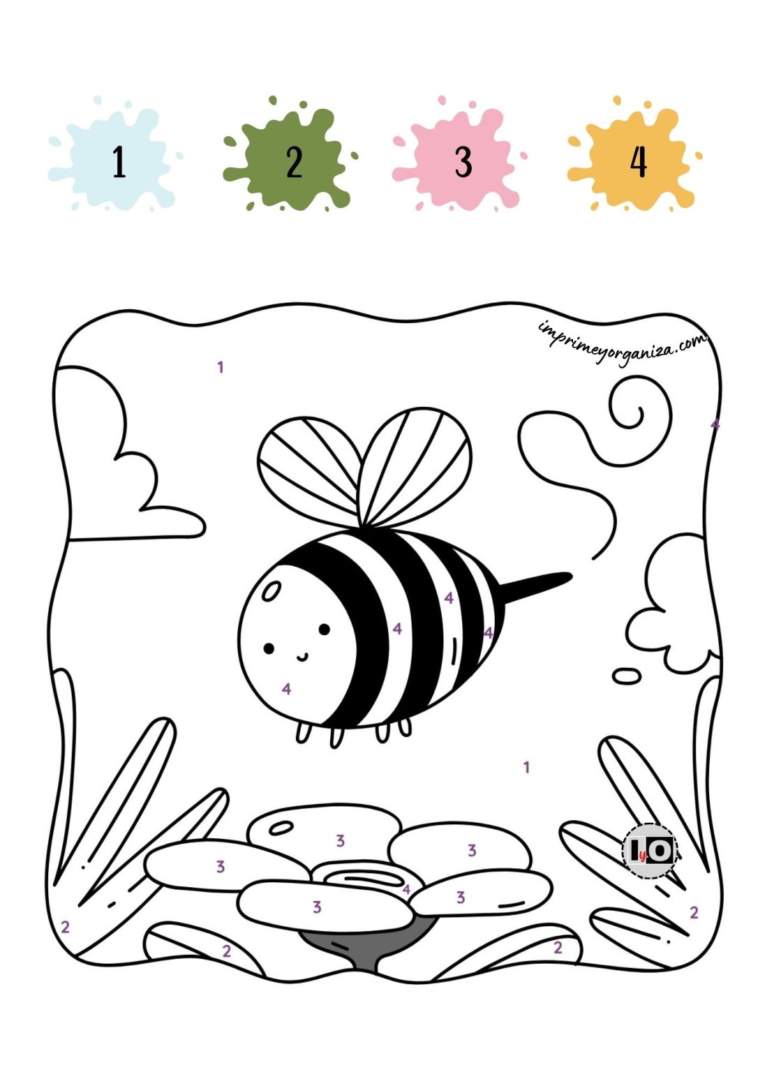Dibujos para Colorear por Número - Imprime y Organiza