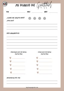 Planificador Diario de Gratitud Marrón