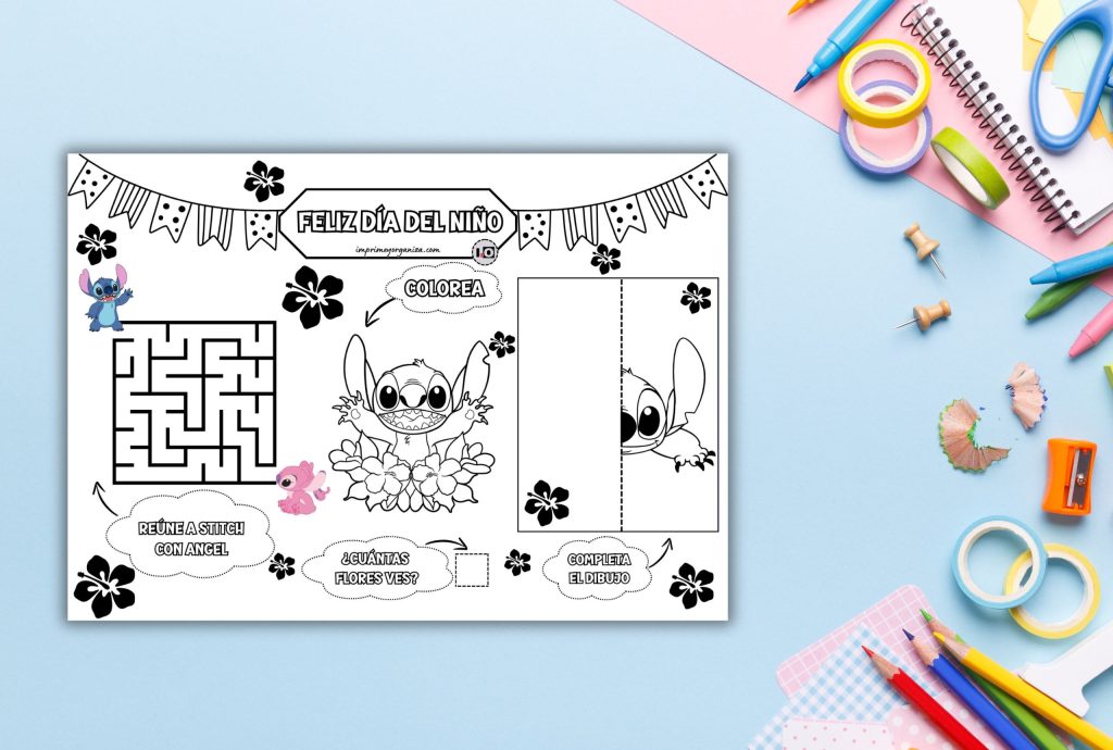 pasatiempos día del niño para imprimir