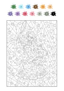 Colorear por números Rapunzel