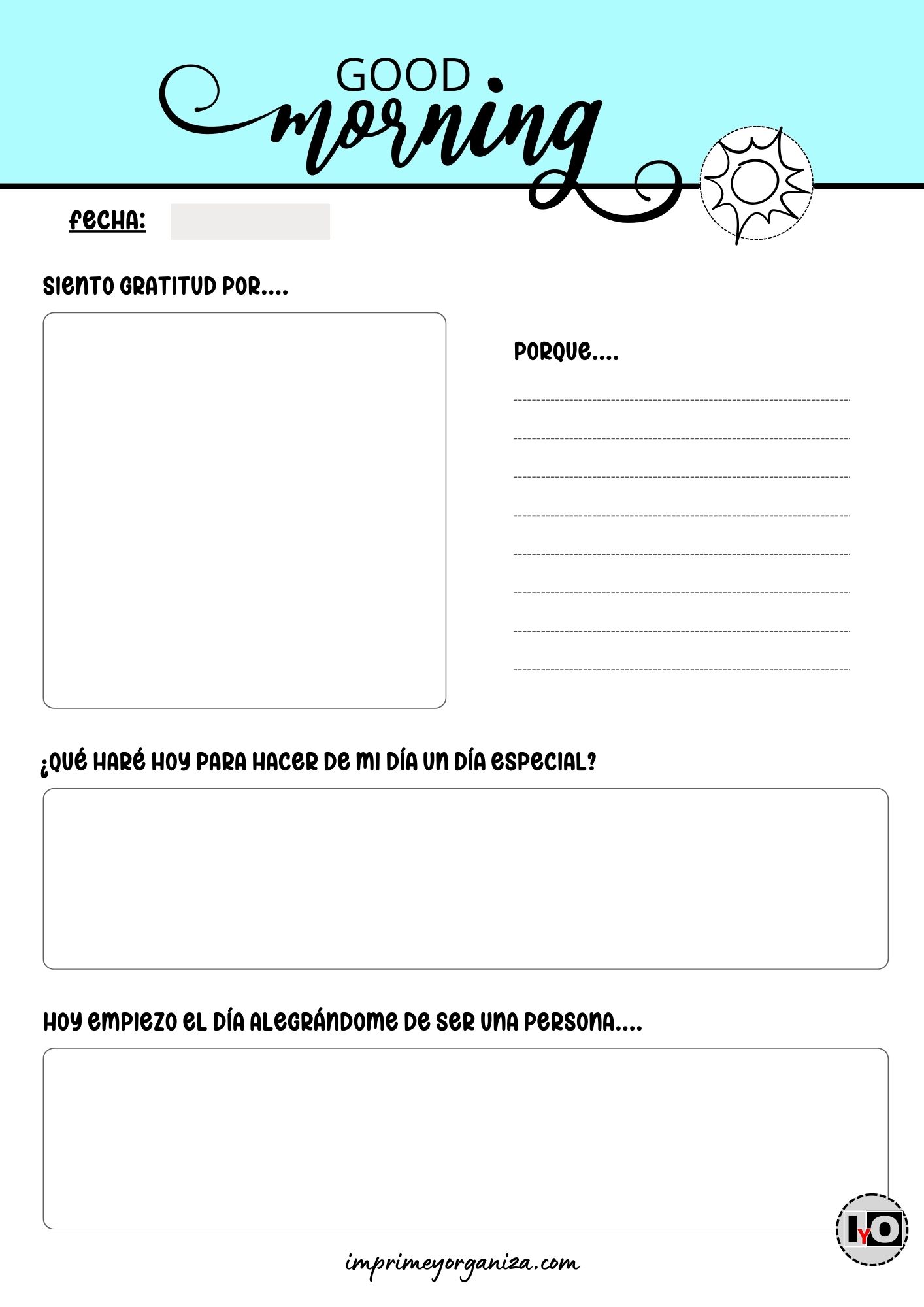 Diario Good Morning Azul