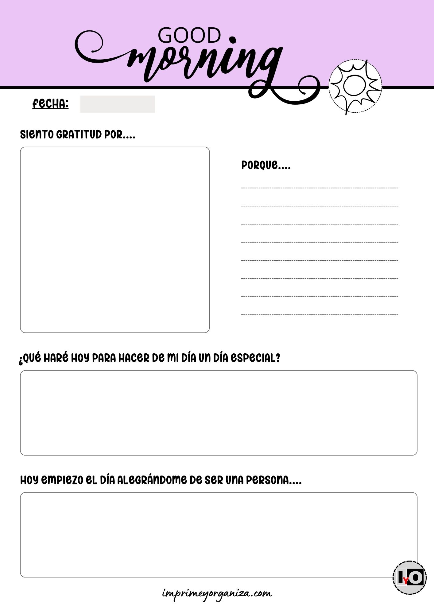 Diario Good Morning Lila