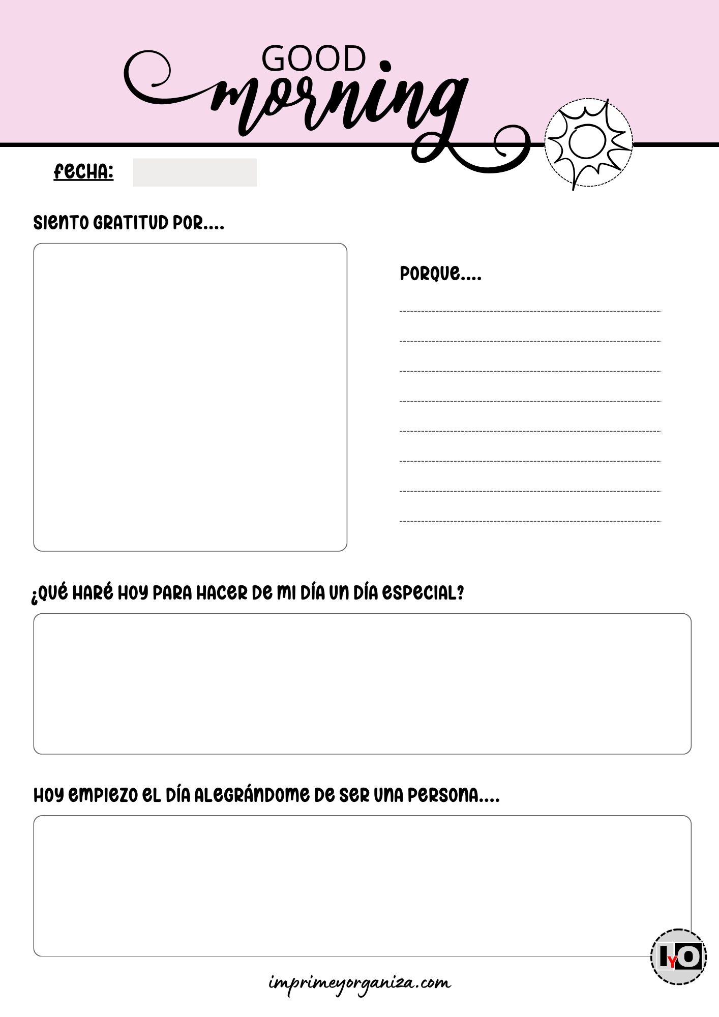 Diario Good Morning Rosa