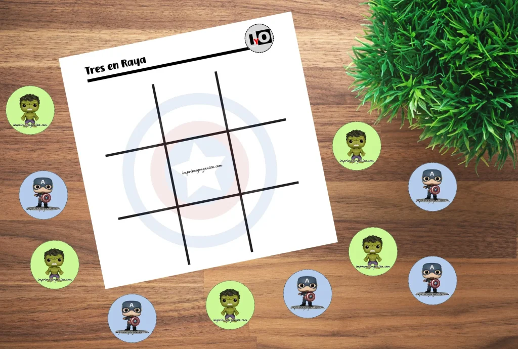 juego de gato o tres en raya para imprimir