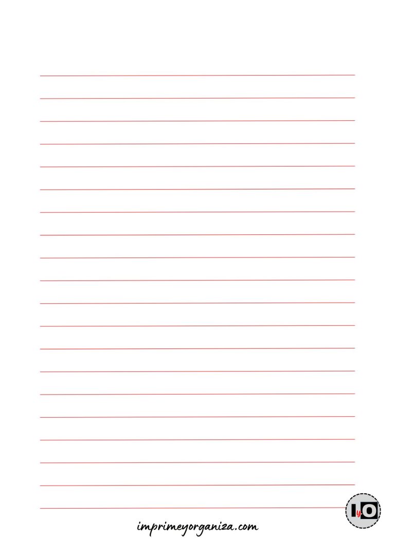 Hojas Rayadas y doble raya para Imprimir en PDF [GRATIS]