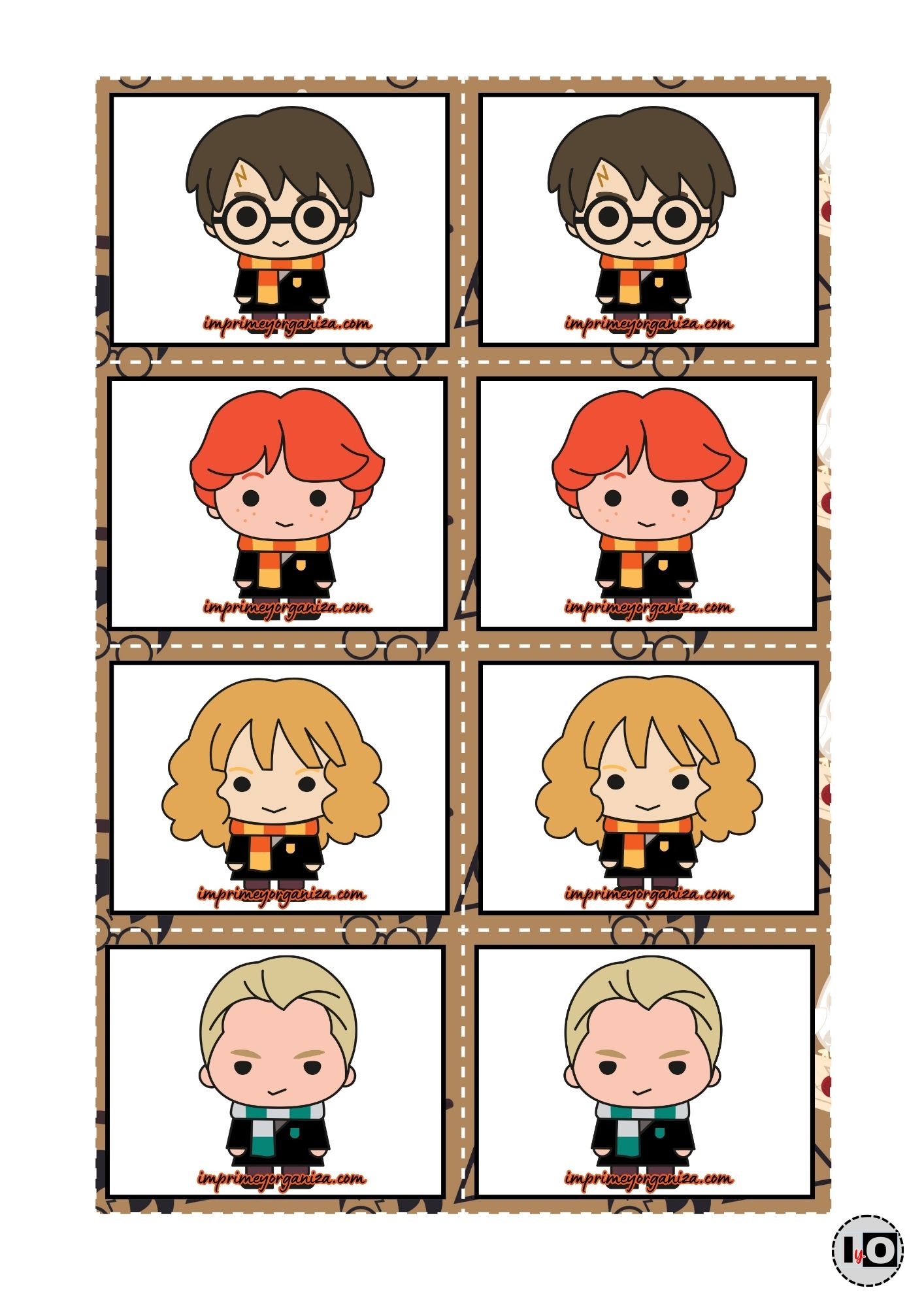 Juego Memoria Harry Potter