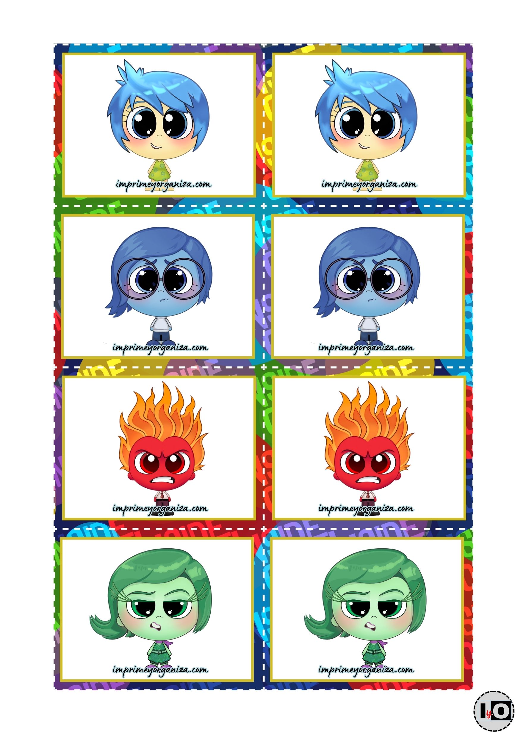 Juego Memoria Intensamente