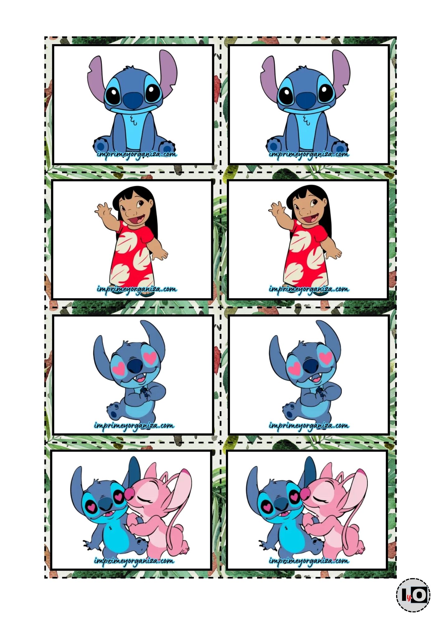 Juego Memoria Stitch
