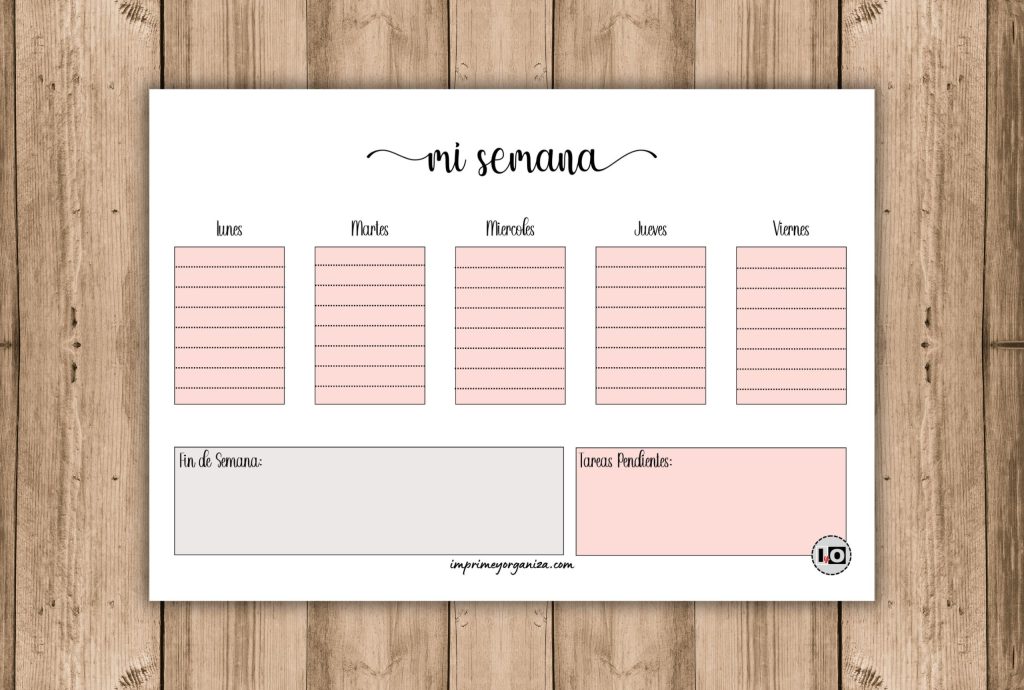 planificadores imprimibles en pdf gratis