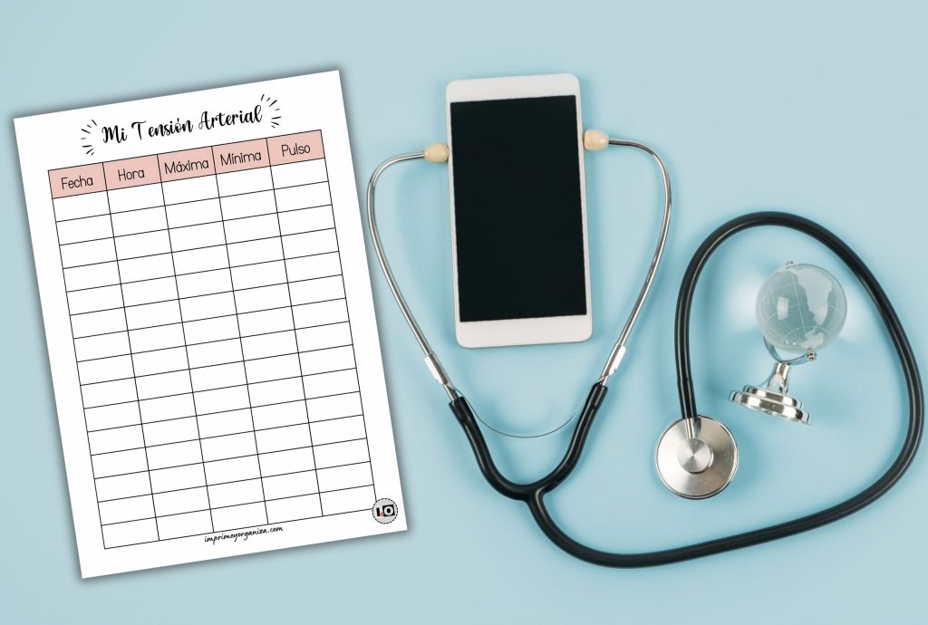 planificadores de datos de salud para imprimir