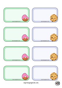 Etiquetas Escolares Dulces