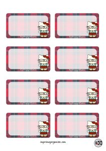 Etiquetas Escolares Hello Kitty Vintage