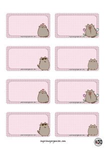 Etiquetas Escolares Pusheen
