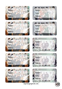 Etiquetas Escolares Stray Kids