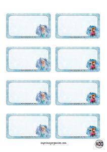 Etiquetas Escolares de Frozen