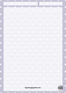 Hoja rayada lila dots