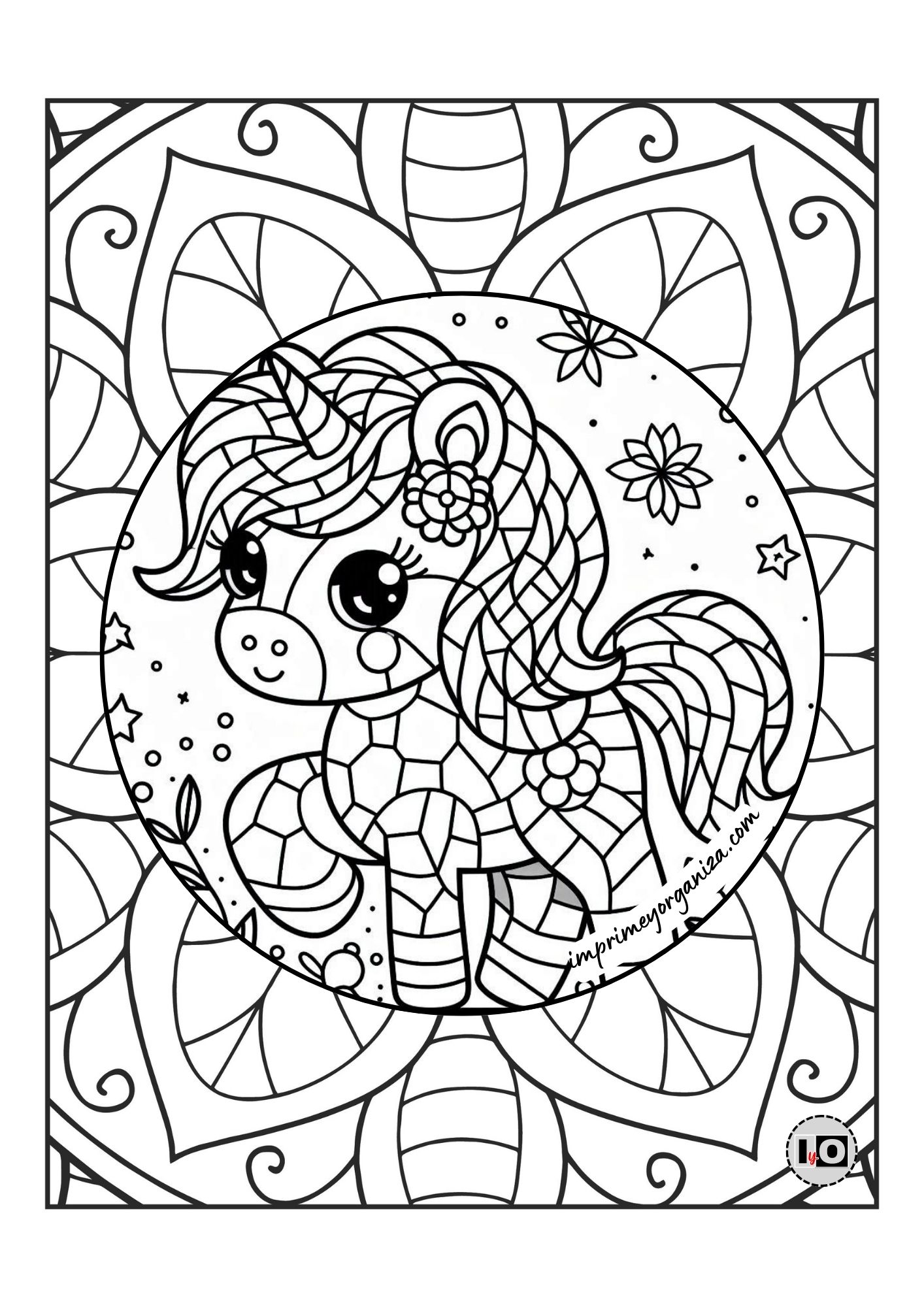 Mandala Unicornio