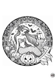 Mandala Halloween Ariel