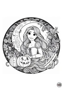 Mandala Halloween Rapunzel