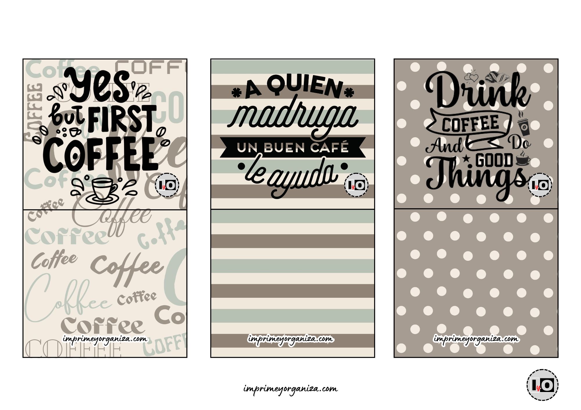 Bases Minicalendarios Café