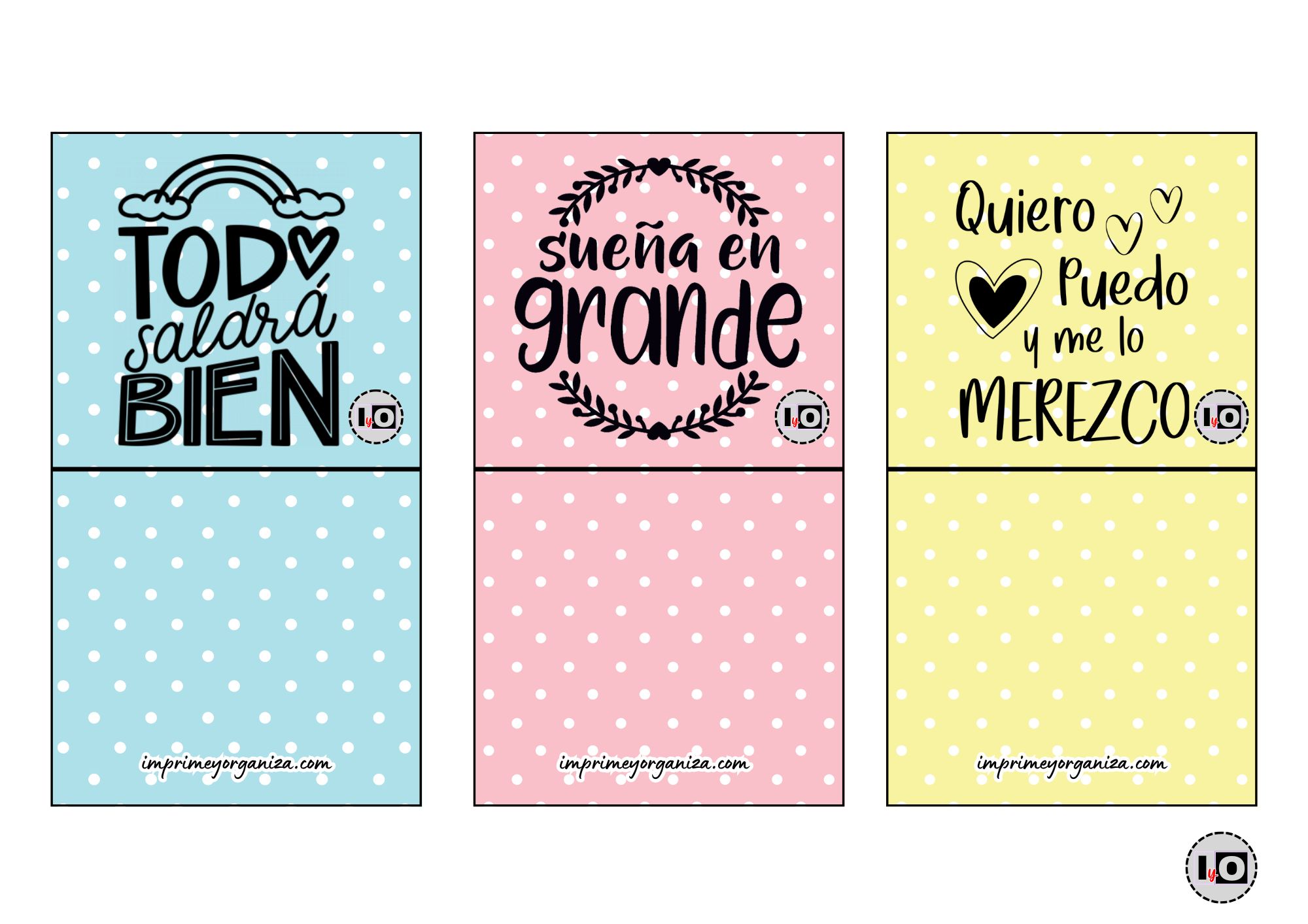 Bases Minicalendarios Motivadores Dots