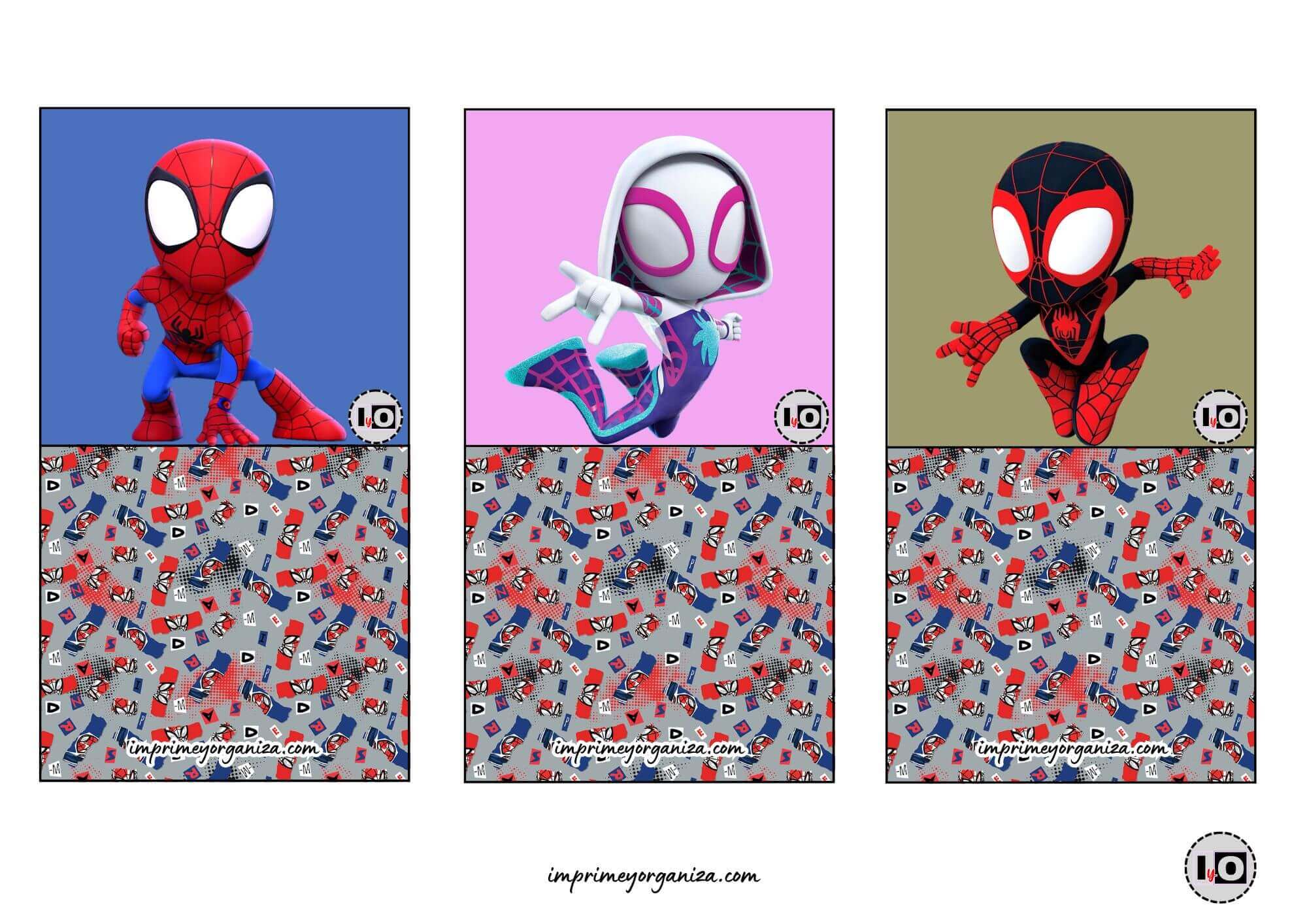 Bases Minicalendarios Spidey
