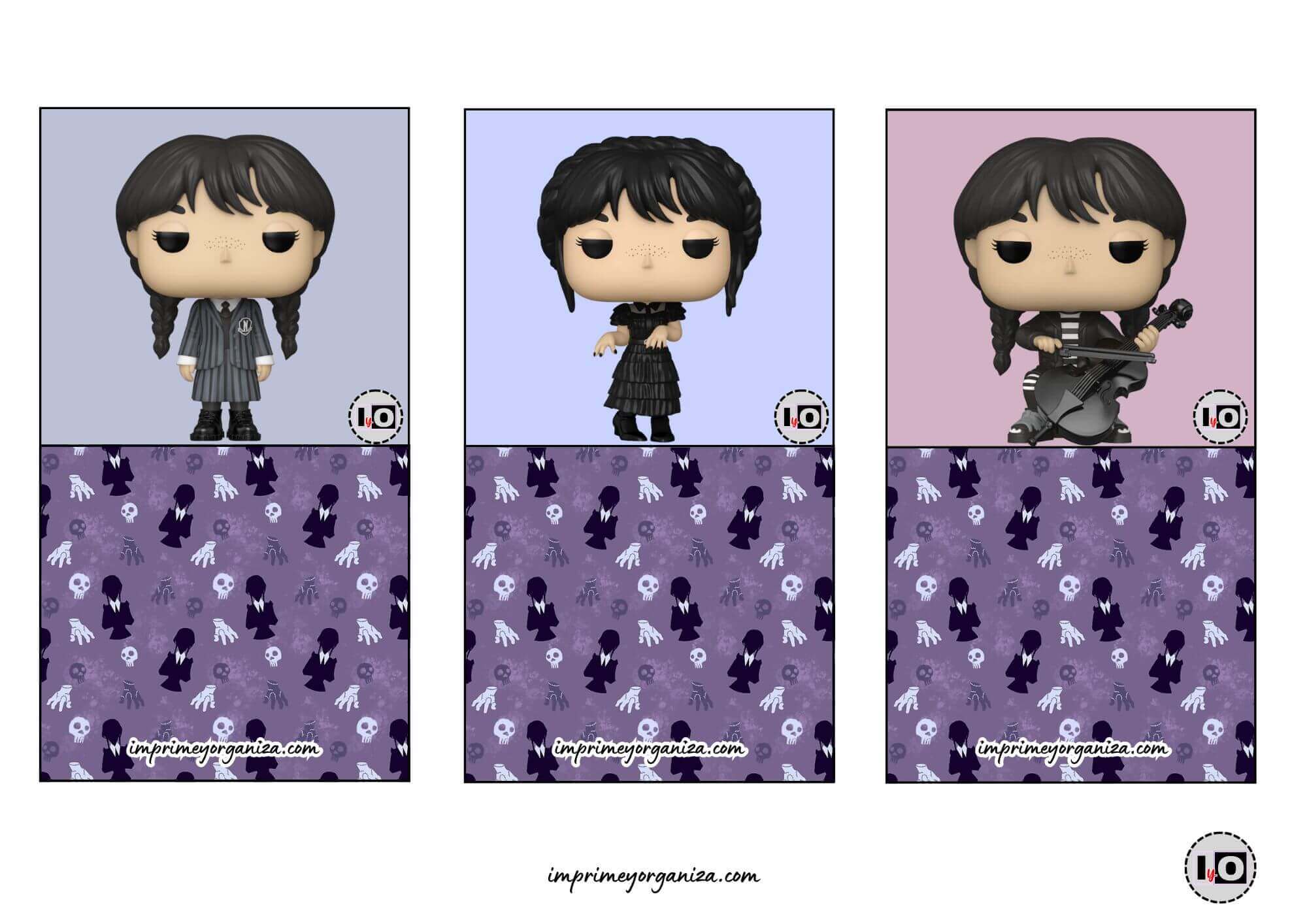 Bases Minicalendarios Wednesday Addams