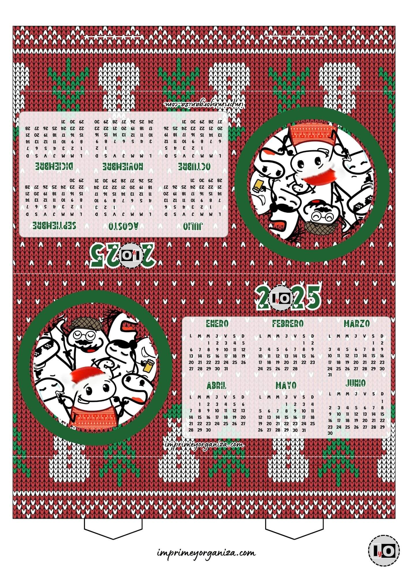 Calendario Carpa 2025 Flork Rojo